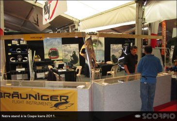 Prsence de notre superbe stand  la Coupe Icare 2011  St Hilaire